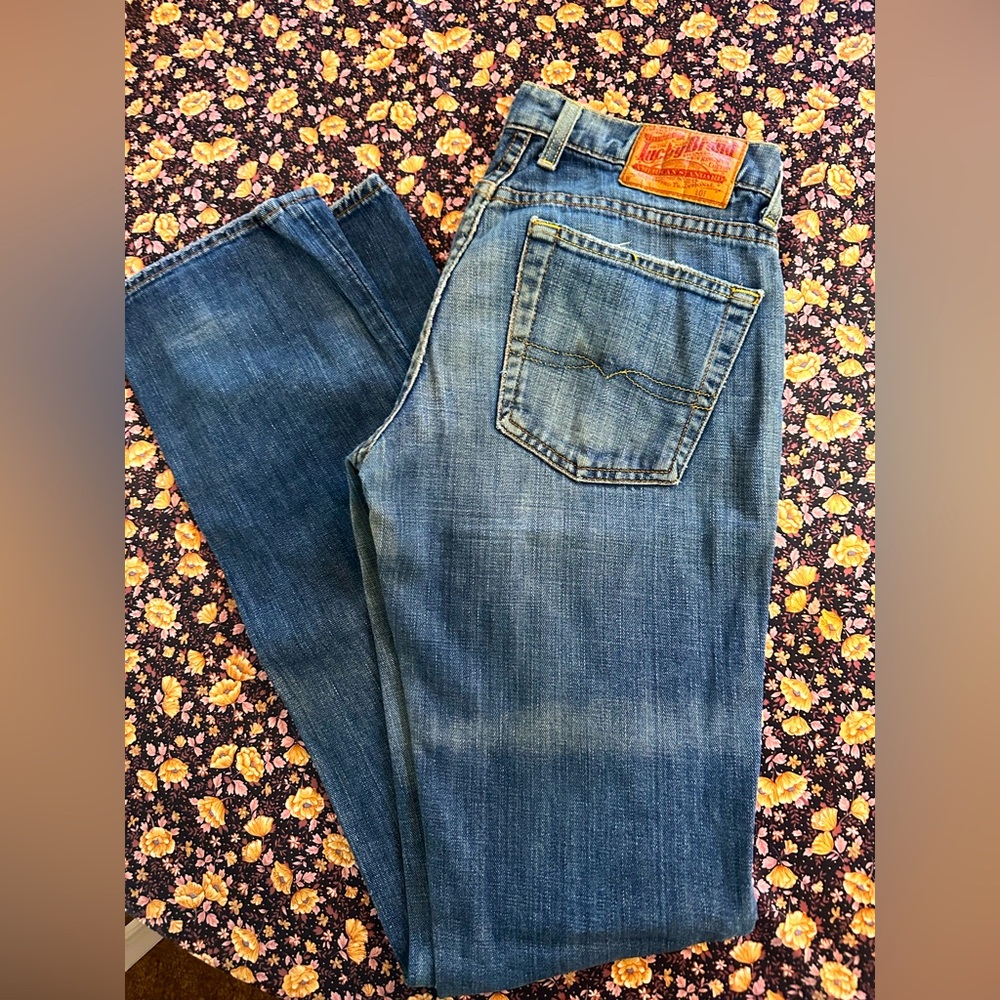 Lucky Brand women’s jeans, size 2 waist and 29 inseam.